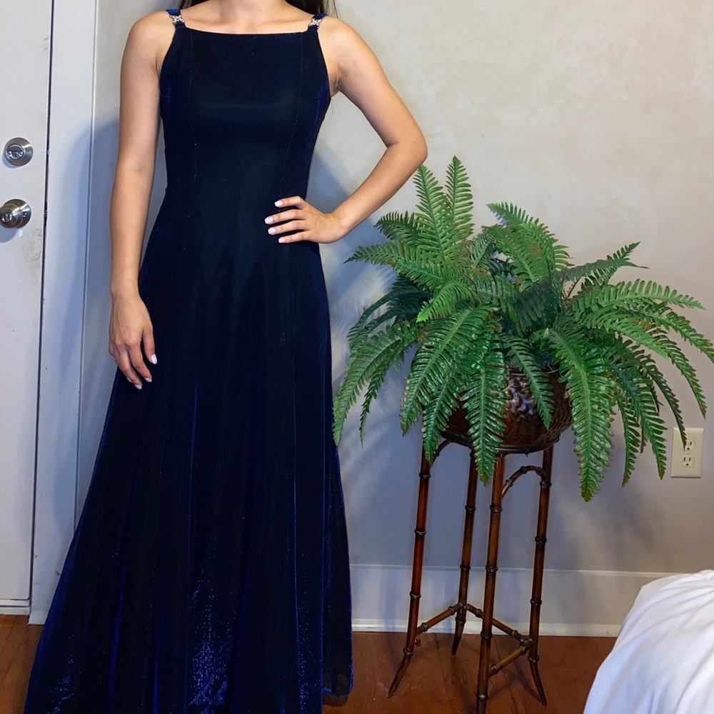 Blue & Blue Floor Length Dress